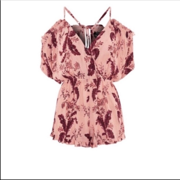 Topshop • Pink Playsuit, Summer Romper - Picture 2 of 8